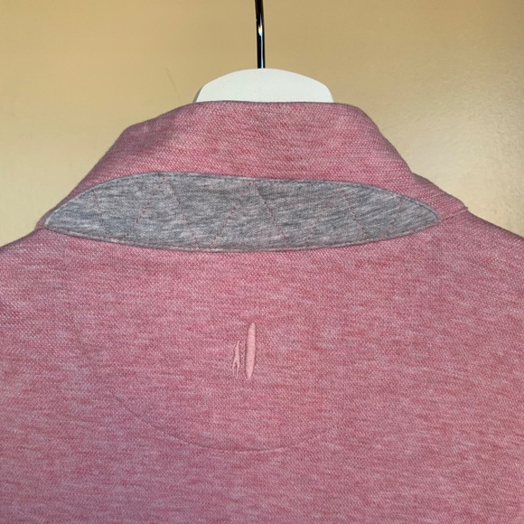 Johnny-O Men's Pink 1/4 Zip Pullover Sz.M Sporty Athletic Preppy Casual Shirt - Picture 9 of 12